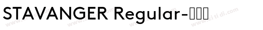 STAVANGER Regular字体转换